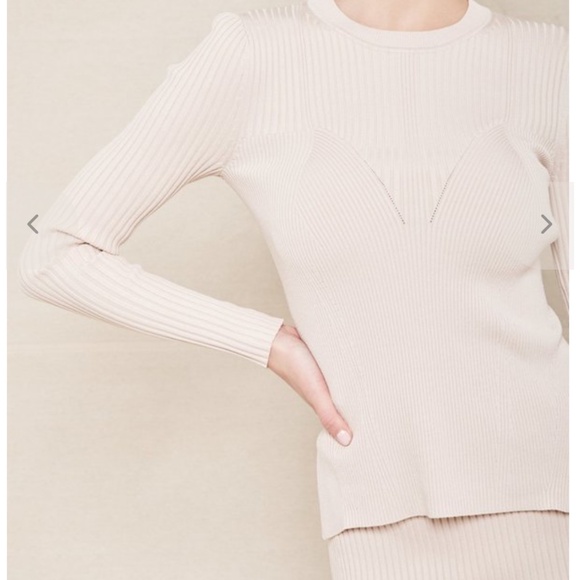 Jonathan Simkhai Arwen Open Back Top Size XS Egret - Picture 5 of 10